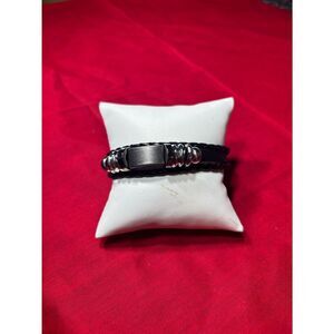 New! Decorative Leather Bracelet Men Wrap Handmade Wristband Adjustable